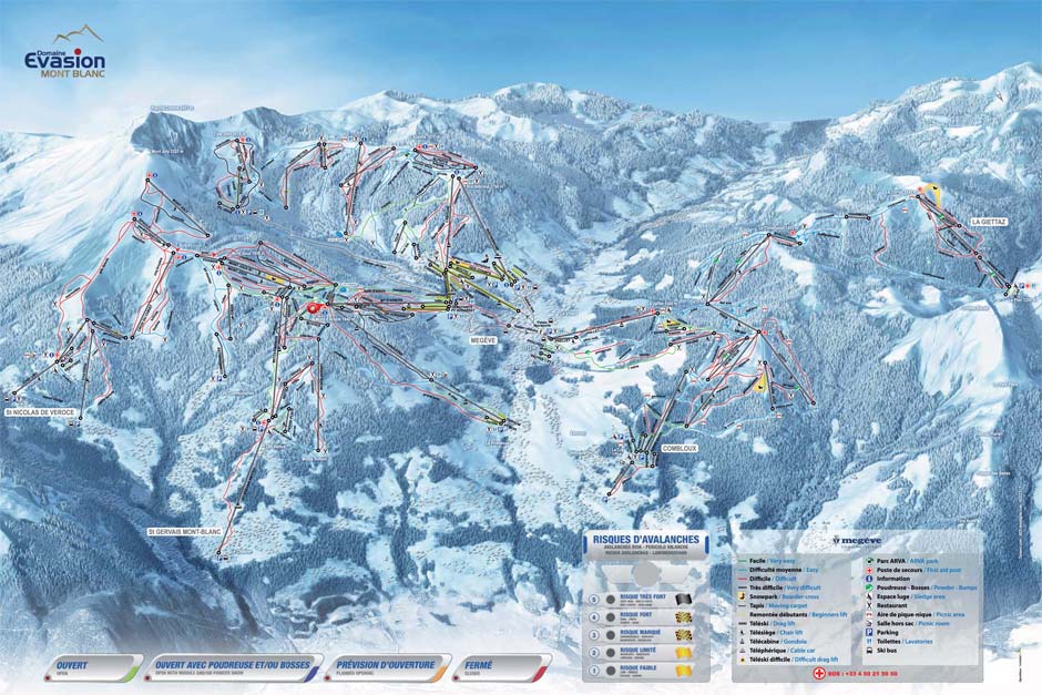 Plan des pistes hiver 2012 2013