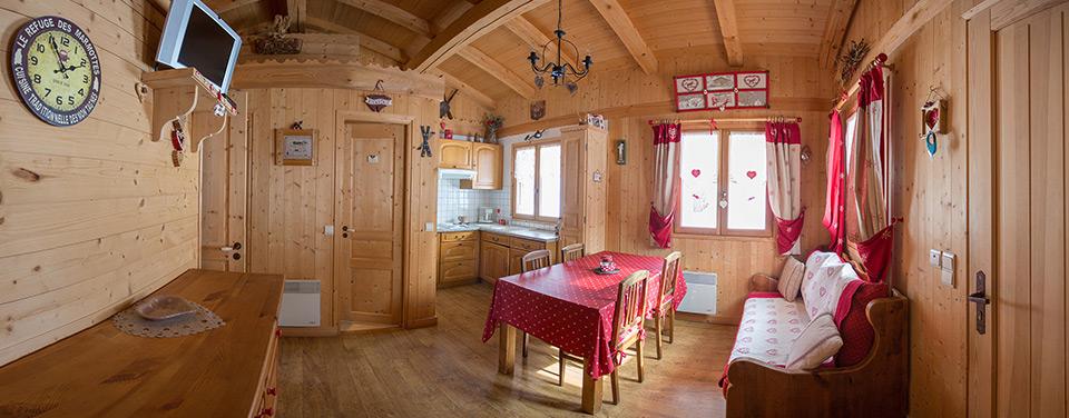 Chalet tout équipé en hiver à Megève