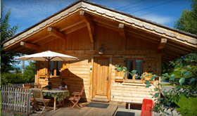 Chalet en été en location